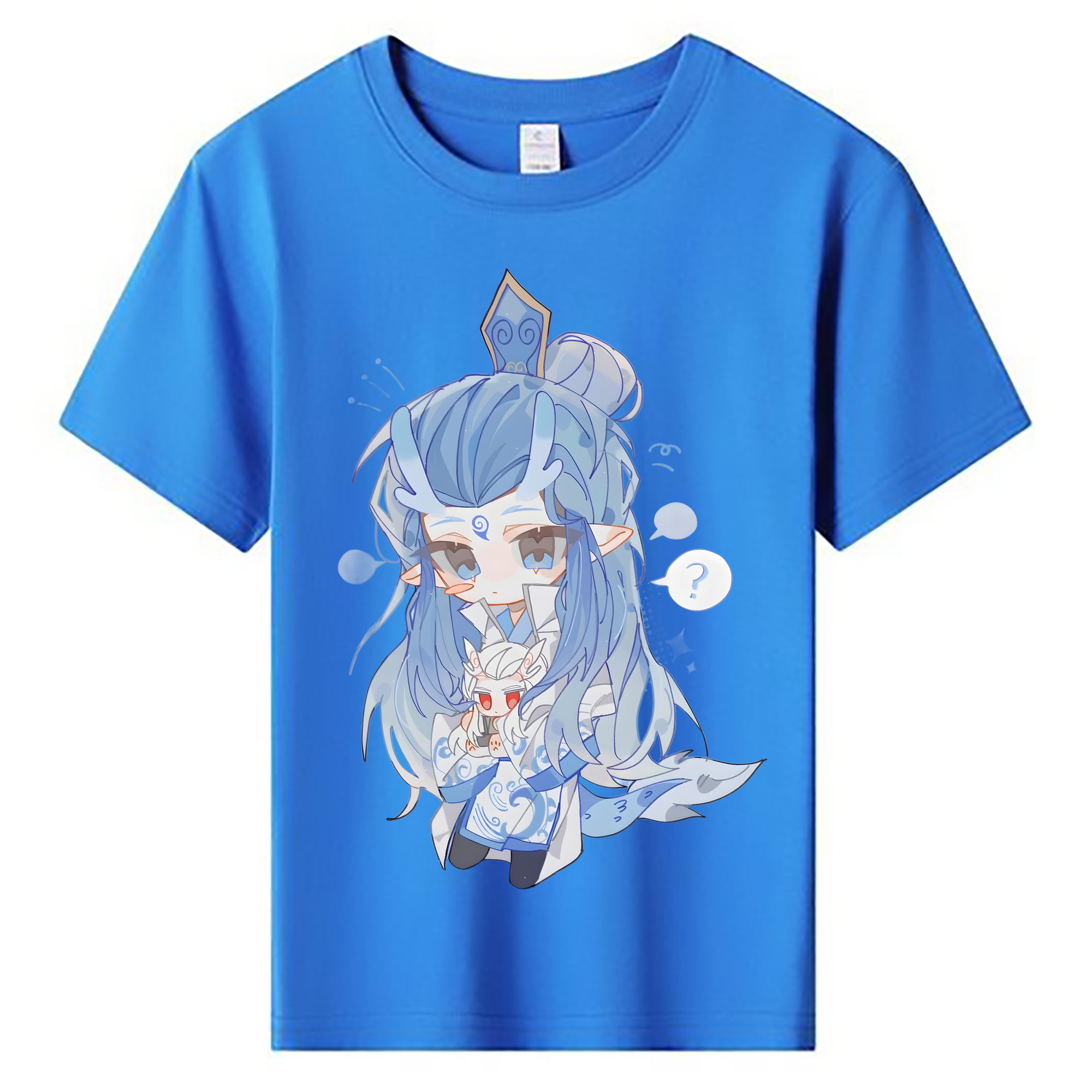（画像用） Ne Zha 2 ナタ 魔童の大暴れ 綿100％キッズTシャツ（フロントプリント）
